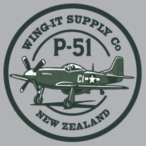 WING-IT SUPPLY Co P-51 MUSTANG TEE Design