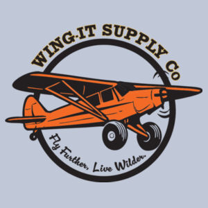 WING-IT SUPPLY Co.  FLY FURTHER LIVE WILDER TEE  Design