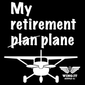 My retirement plan BLACK TEE  Design