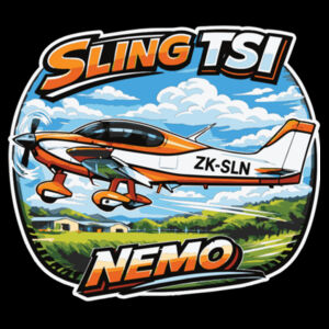 WING-IT SUPPLY Co. SLING TSI "NEMO" BLACK TEE Design