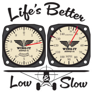 WING-IT SUPPLY CO.  LOW & SLOW TEE Design