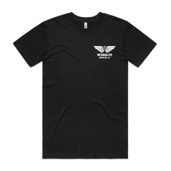 WING-IT SUPPLY Co Logo Tee BLACK Thumbnail