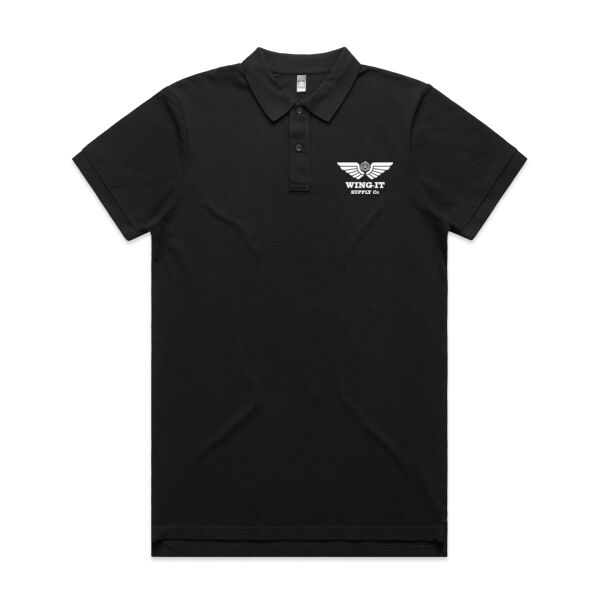 WING-IT SUPPY CO POLO BLACK Thumbnail