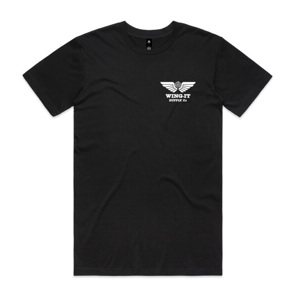 WING-IT SUPPLY Co.  Logo Tee BLACK Thumbnail