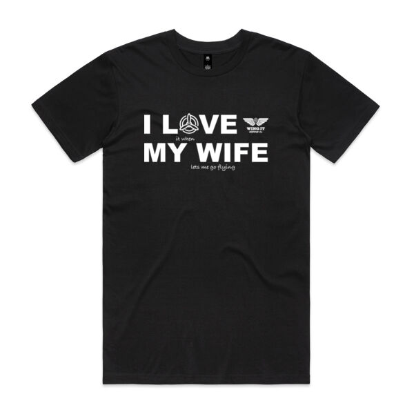 I LOVE MY WIFE BLACK TEE Thumbnail